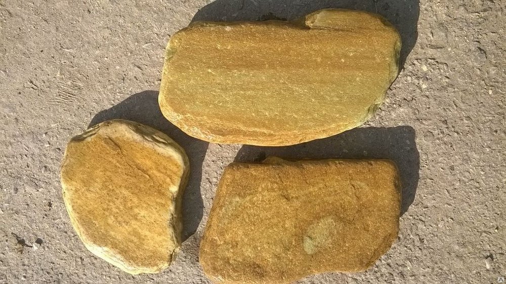 картинка Сланец Златолит галтованый от интернет-магазина природного камня "Аквилон"