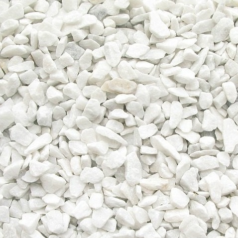 картинка Белая мраморная крошка, мраморный щебень от интернет-магазина природного камня "Аквилон"
